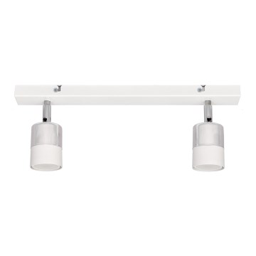 Foco LED TUBSSON 2xGU10/4,8W/230V blanco/cromo brillante