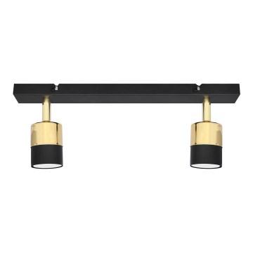 Foco LED TUBSSON 2xGU10/4,8W/230V negro/dorado