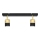 Foco LED TUBSSON 2xGU10/4,8W/230V negro/dorado