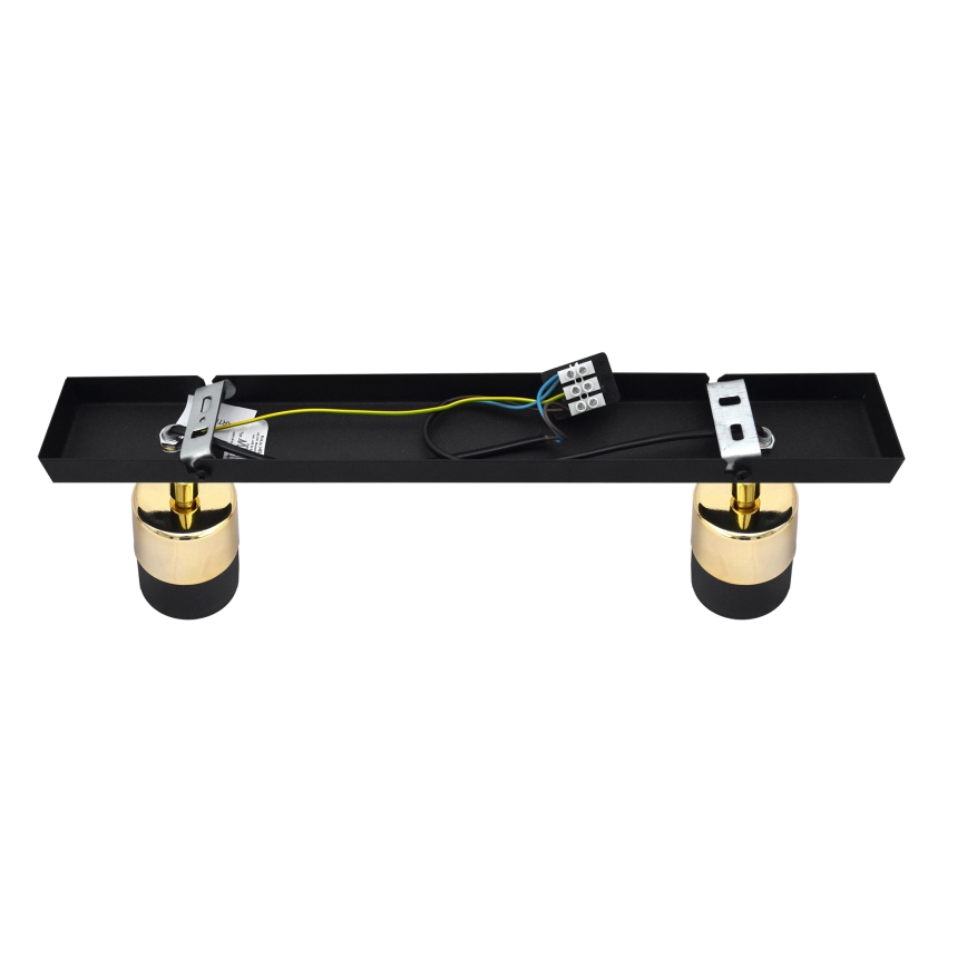 Foco LED TUBSSON 2xGU10/4,8W/230V negro/dorado