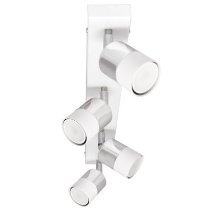 Foco LED TUBSSON 4xGU10/4,8W/230V blanco/cromo brillante