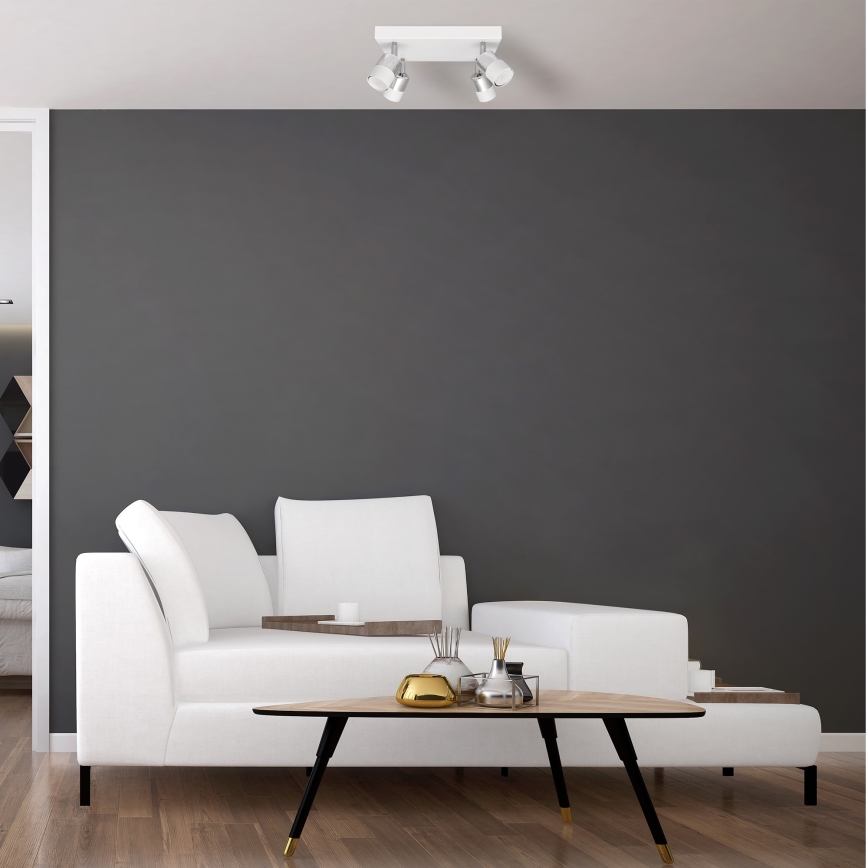 Foco LED TUBSSON 4xGU10/4,8W/230V blanco/cromo brillante