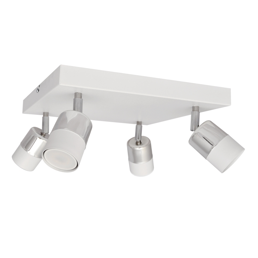 Foco LED TUBSSON 4xGU10/4,8W/230V blanco/cromo brillante