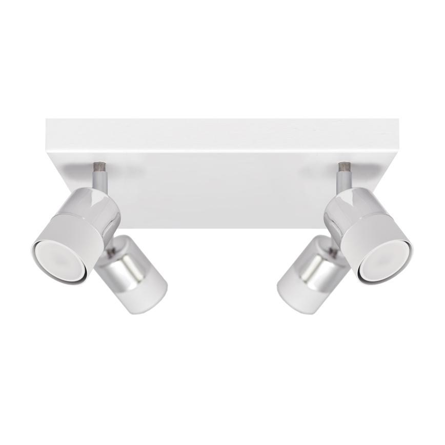 Foco LED TUBSSON 4xGU10/4,8W/230V blanco/cromo brillante