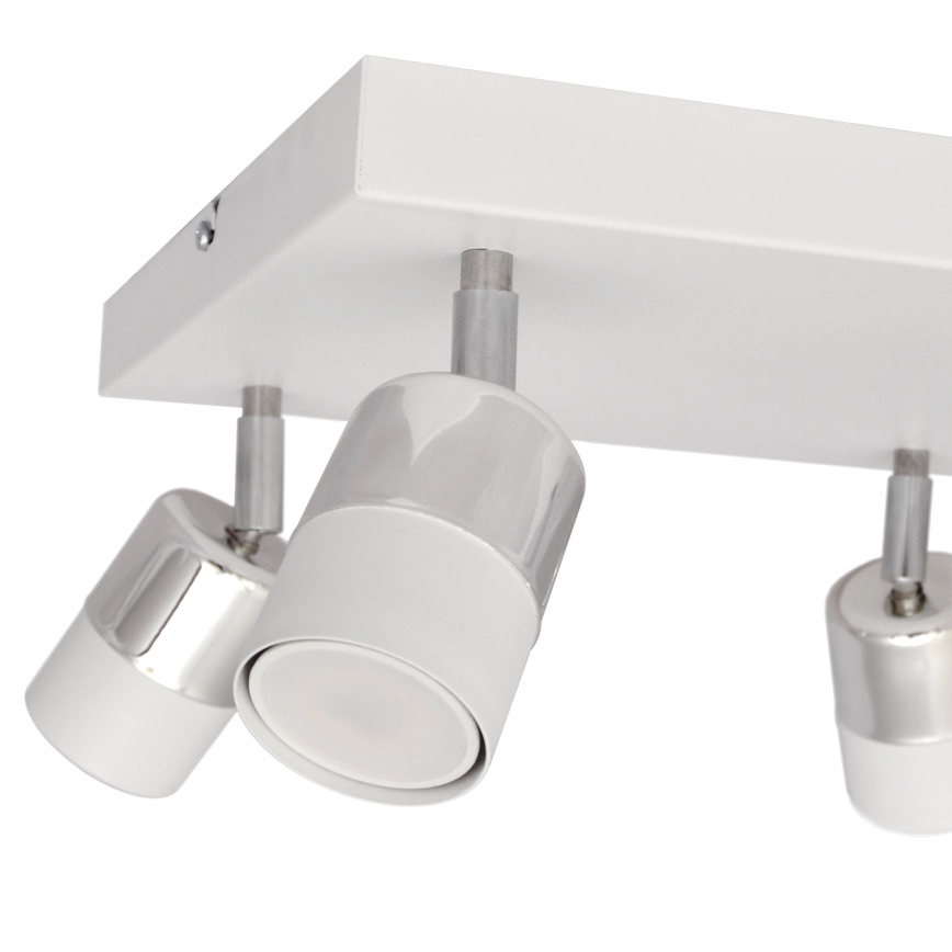 Foco LED TUBSSON 4xGU10/4,8W/230V blanco/cromo brillante