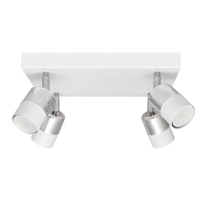 Foco LED TUBSSON 4xGU10/4,8W/230V blanco/cromo brillante