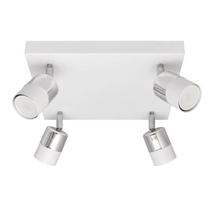 Foco LED TUBSSON 4xGU10/4,8W/230V blanco/cromo brillante