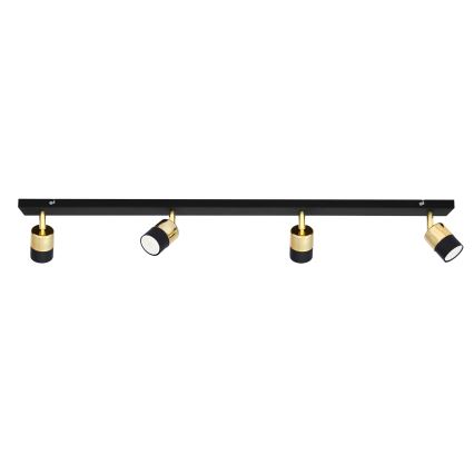 Foco LED TUBSSON 4xGU10/4,8W/230V negro/dorado