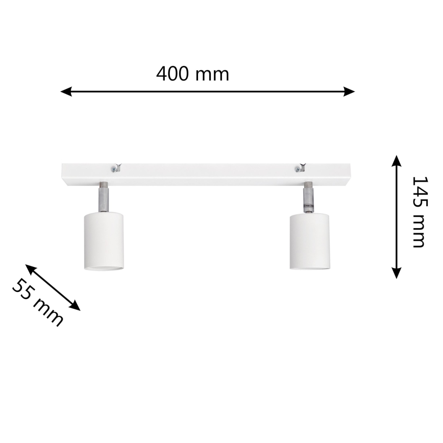 Foco LED TUNE 2xGU10/4,8W/230V blanco