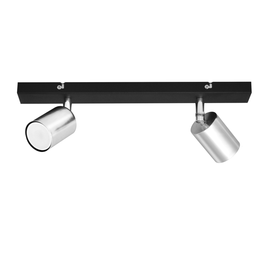 Foco LED TUNE 2xGU10/4,8W/230V cromo mate/negro