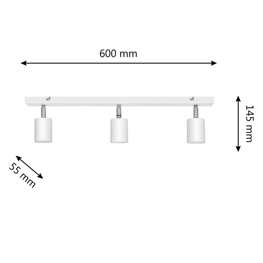 Foco LED TUNE 3xGU10/4,8W/230V blanco