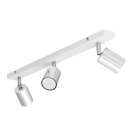 Foco LED TUNE 3xGU10/4,8W/230V cromo mate/blanco