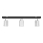 Foco LED TUNE 3xGU10/4,8W/230V cromo mate/negro