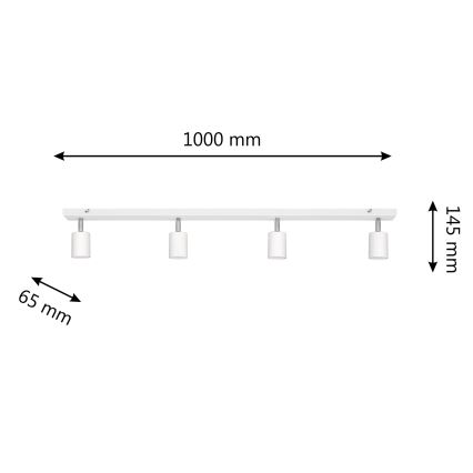 Foco LED TUNE 4xGU10/4,8W/230V blanco