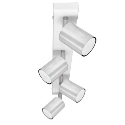 Foco LED TUNE 4xGU10/4,8W/230V cromo mate/blanco