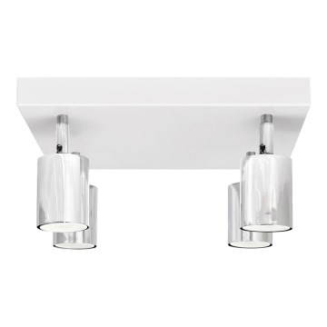 Foco LED TUNE 4xGU10/4,8W/230V cromo mate/blanco