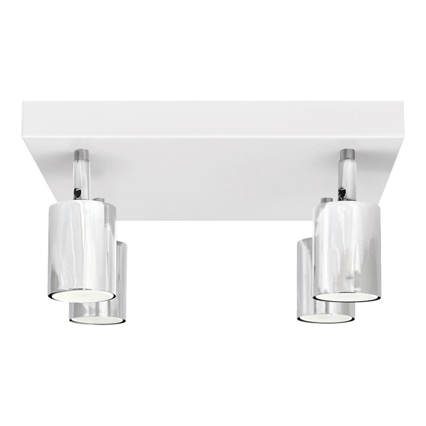 Foco LED TUNE 4xGU10/4,8W/230V cromo mate/blanco