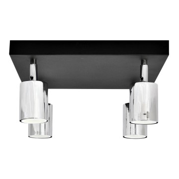 Foco LED TUNE 4xGU10/4,8W/230V cromo mate/negro