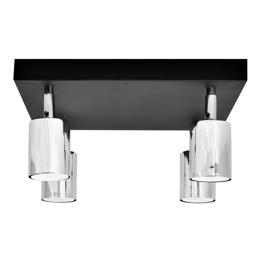 Foco LED TUNE 4xGU10/4,8W/230V cromo mate/negro