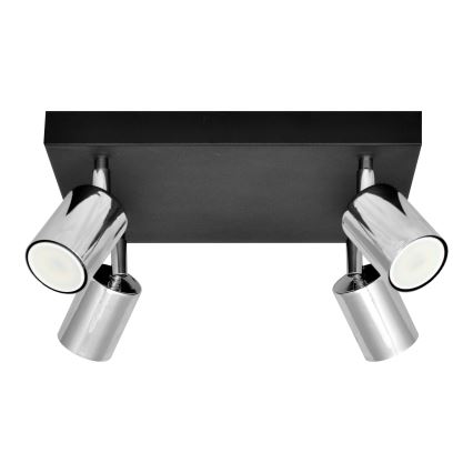 Foco LED TUNE 4xGU10/4,8W/230V cromo mate/negro