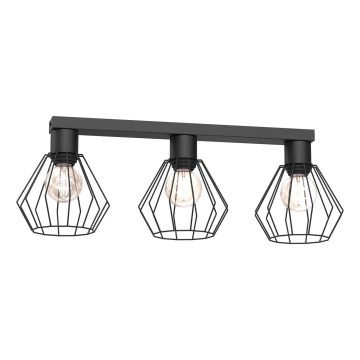 Foco LETI 3xE27/15W/230V negro