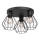 Foco LETI 3xE27/15W/230V negro