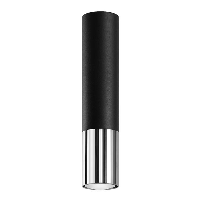 Foco LOOPEZ 1xGU10/10W/230V negro/cromo brillante