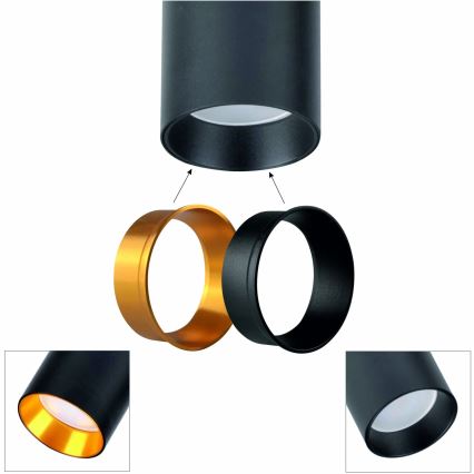 Foco MARIBEL 5xGU10/10W/230V negro