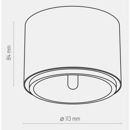 Foco MORIS 1xAR111 GU10/50W/230V blanco