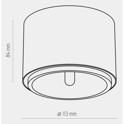 Foco MORIS 1xAR111 GU10/50W/230V negro