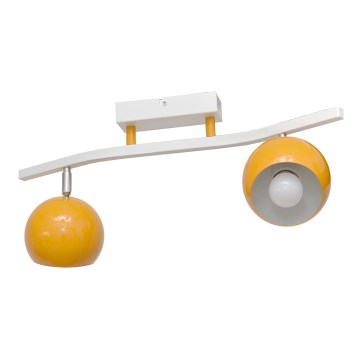 Foco MORRIS 2xE27/15W/230V naranja