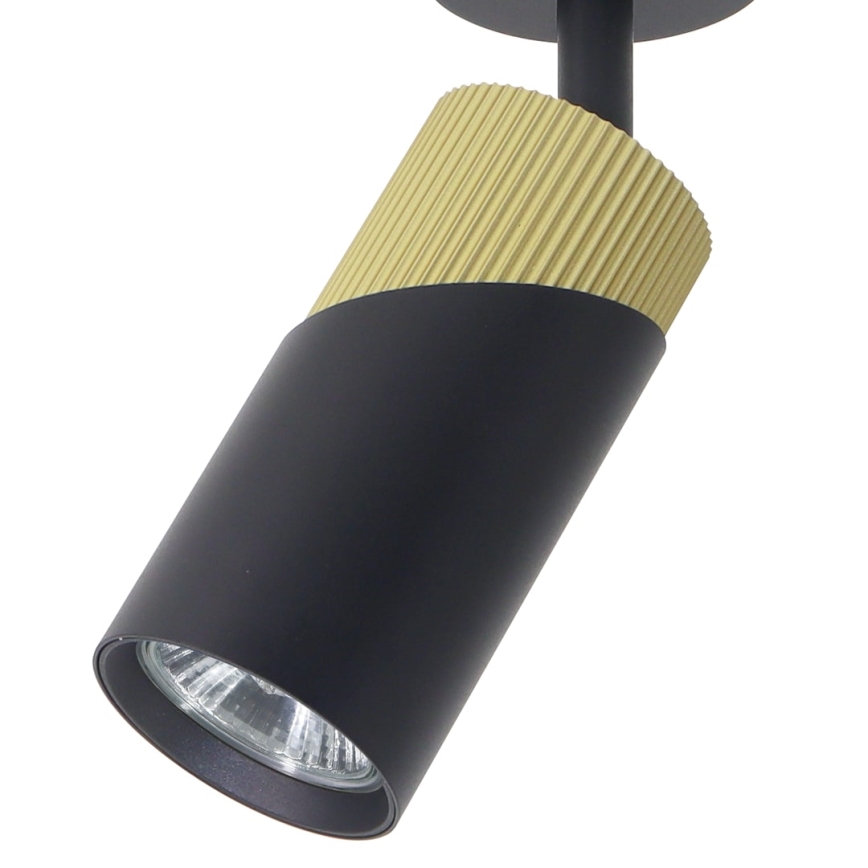Foco NEO 1xGU10/8W/230V negro/dorado