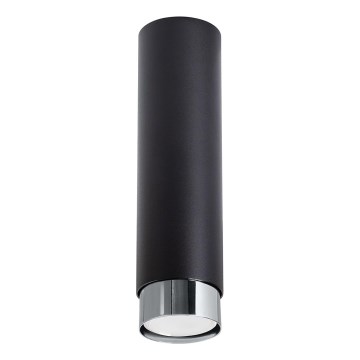 Foco NERO 1xGU10/10W/230V 22,5 cm negro/cromo brillante