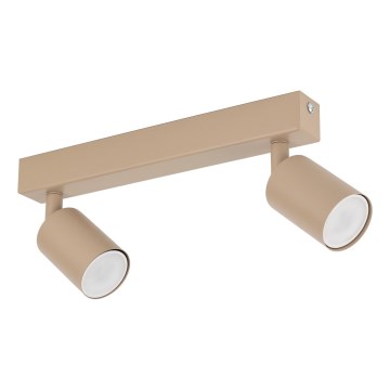 Foco NEX 2xGU10/10W/230V beige