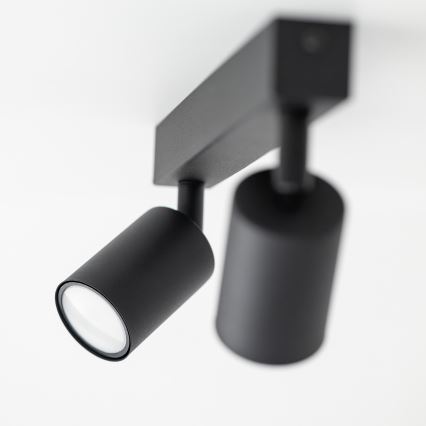 Foco NEX 2xGU10/10W/230V negro