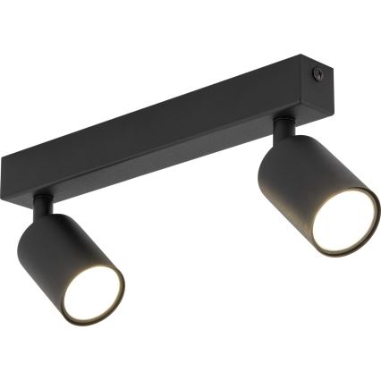 Foco NEX 2xGU10/10W/230V negro