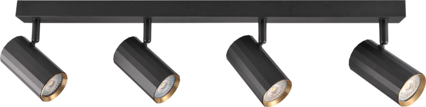 Foco NICEA 4xGU10/10W/230V negro