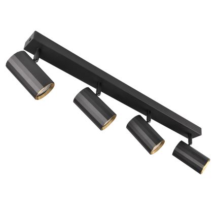 Foco NICEA 4xGU10/10W/230V negro