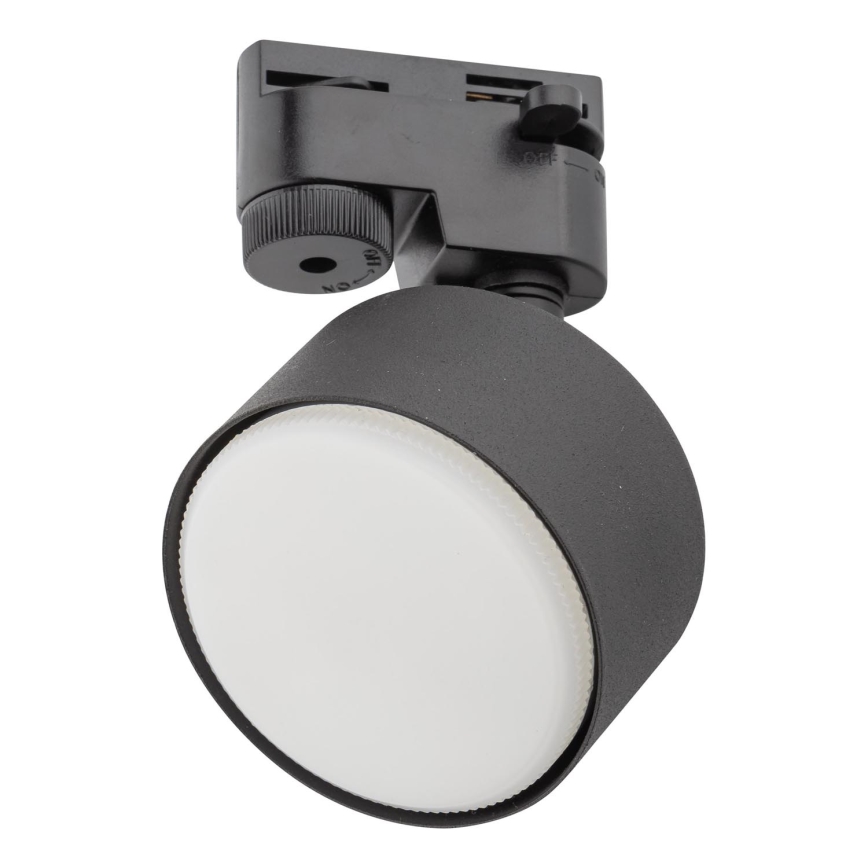 Foco para sistema de raíles monofásico AVIA 1xGX53/15W/230V negro