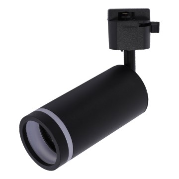 Foco para sistema de raíles monofásico JET RING 1xGU10/10W/230V negro