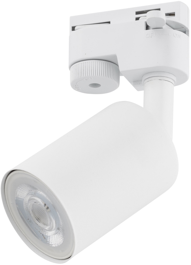 Foco para sistema de raíles monofásico TOP 1xGU10/10W/230V blanco