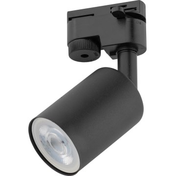 Foco para sistema de raíles monofásico TOP 1xGU10/10W/230V negro