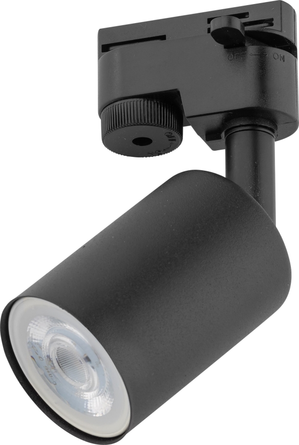Foco para sistema de raíles monofásico TOP 1xGU10/10W/230V negro