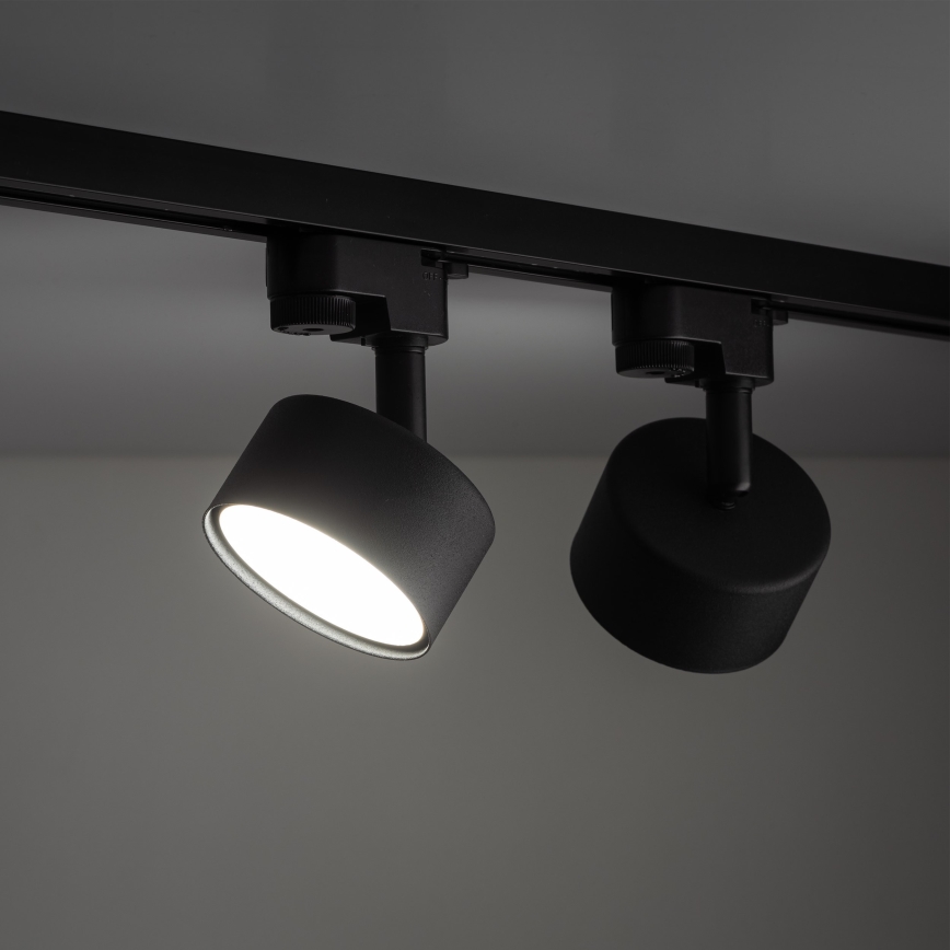 Foco para sistema de raíles monofásico AVIA 1xGX53/15W/230V negro