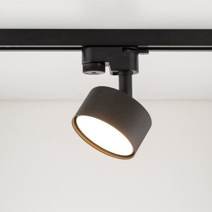 Foco para sistema de raíles monofásico AVIA 1xGX53/15W/230V negro