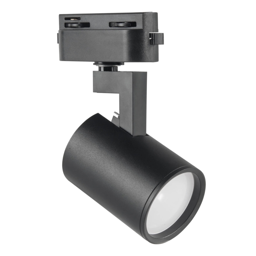 Foco para sistema de rieles LYNX 4xGU10/10W/230V + 2 x 75 cm Sistema de rieles negro