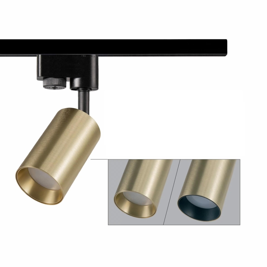 Foco para sistema de rieles MARIBEL 1xGU10/10W/230V dorado