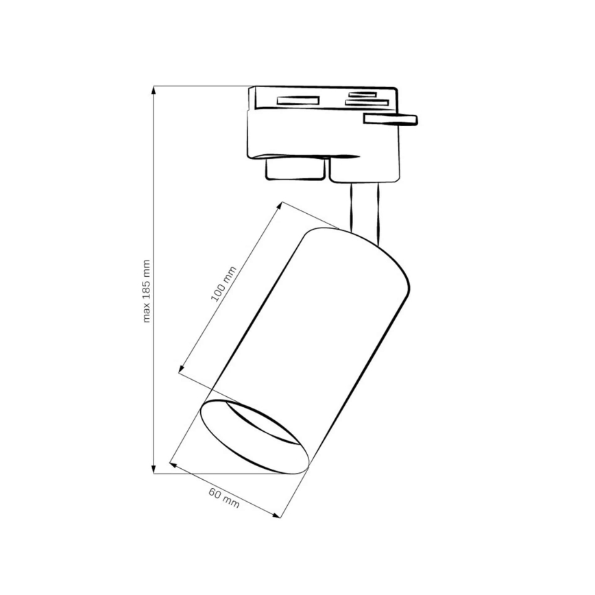 Foco para sistema de rieles MARIBEL 1xGU10/10W/230V dorado