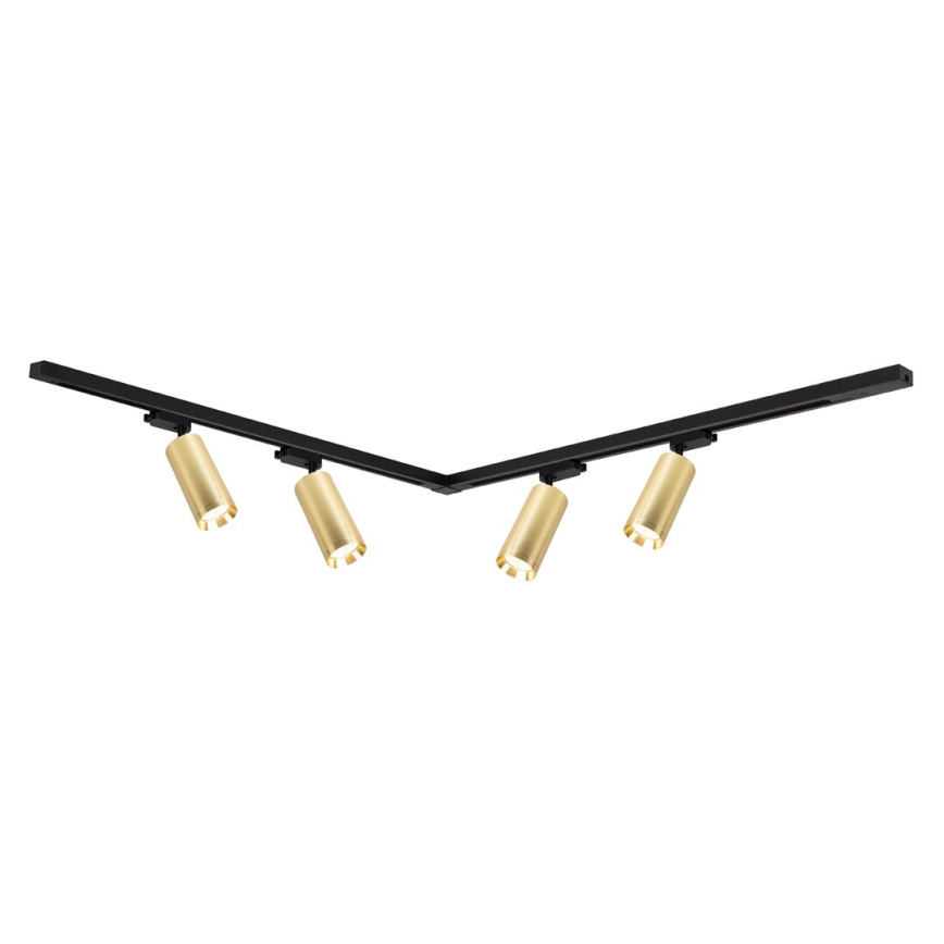 Foco para sistema de rieles MICA 4xGU10/10W/230V dorado/negro