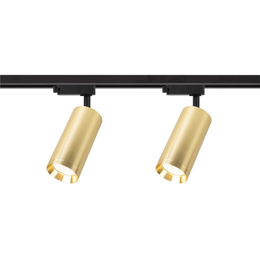 Foco para sistema de rieles MICA 4xGU10/10W/230V dorado/negro